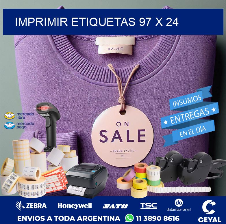IMPRIMIR ETIQUETAS 97 x 24