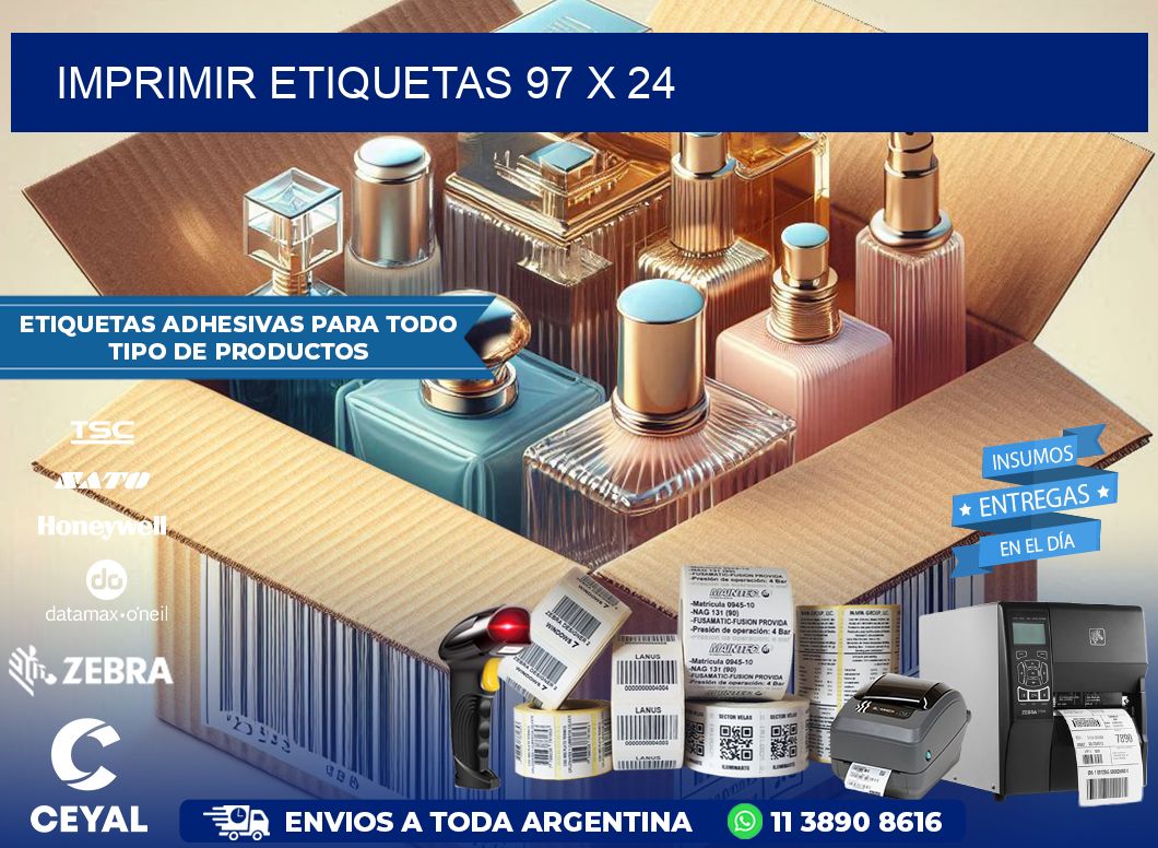 IMPRIMIR ETIQUETAS 97 x 24