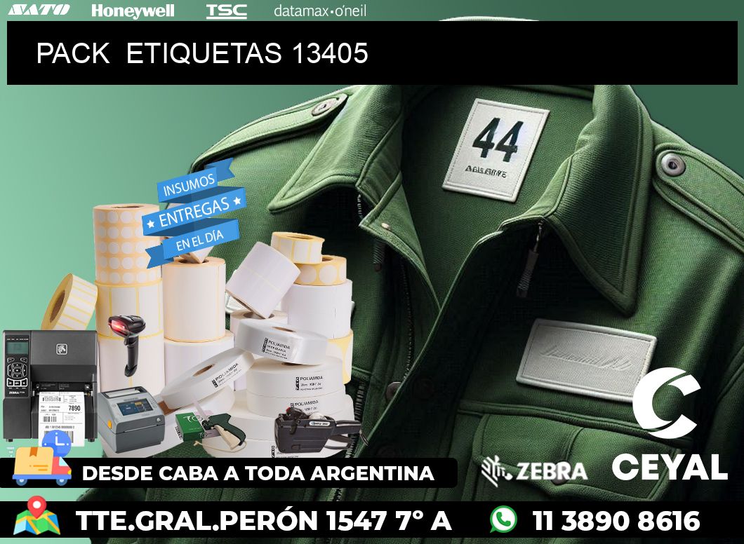 PACK  ETIQUETAS 13405