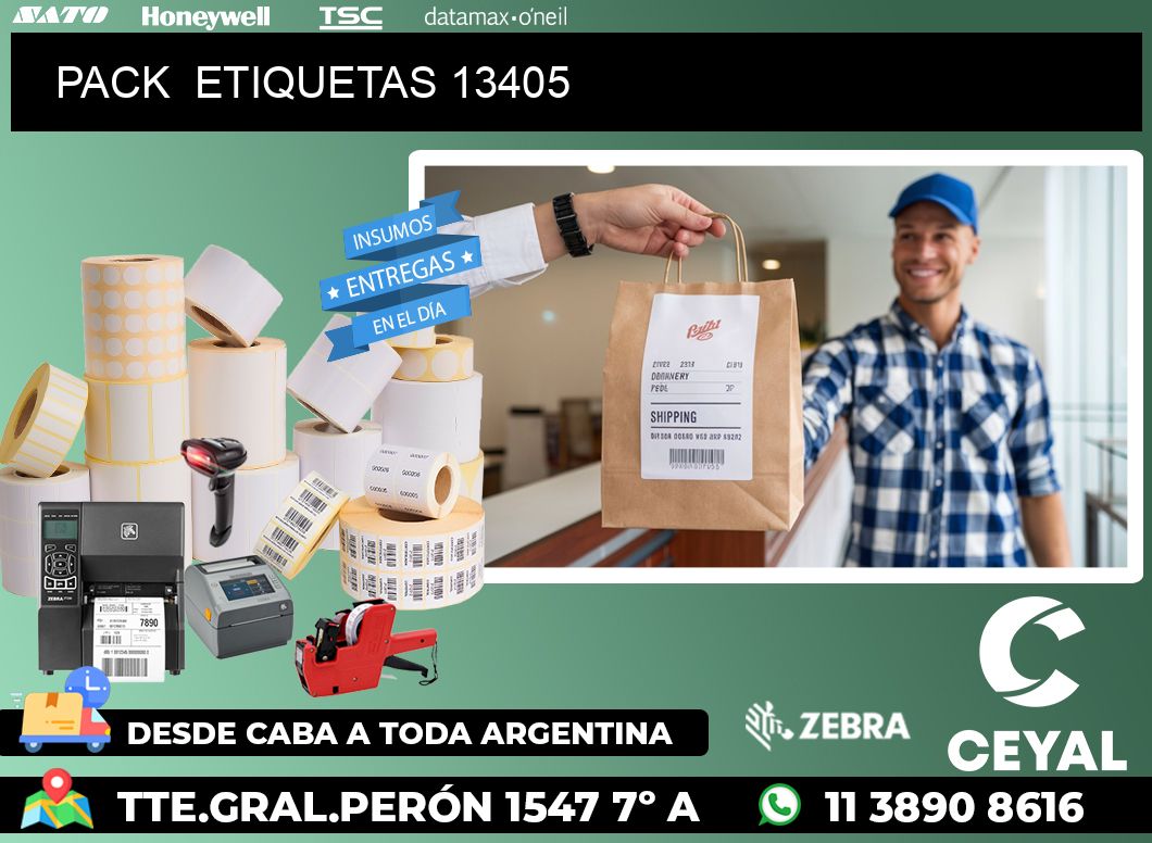 PACK  ETIQUETAS 13405