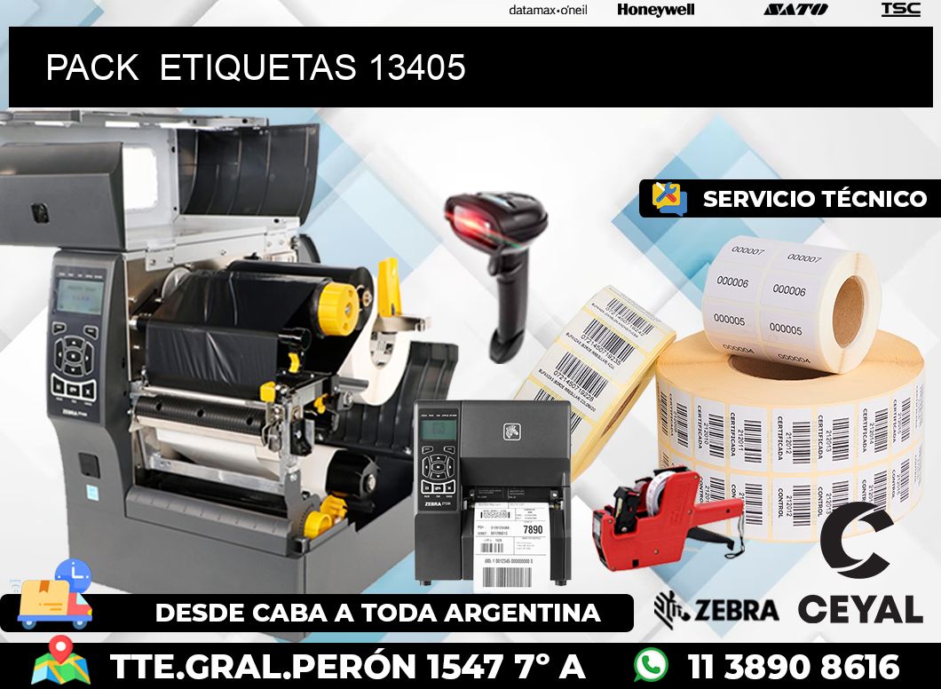 PACK  ETIQUETAS 13405