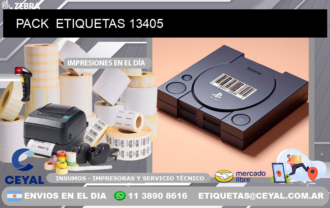 PACK  ETIQUETAS 13405