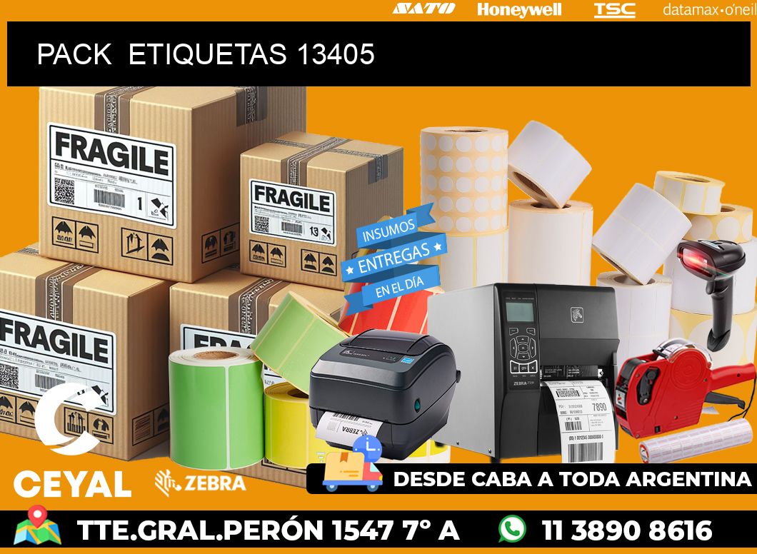 PACK  ETIQUETAS 13405