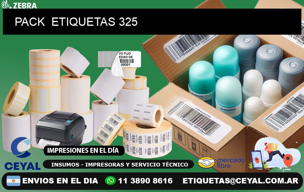 PACK  ETIQUETAS 325