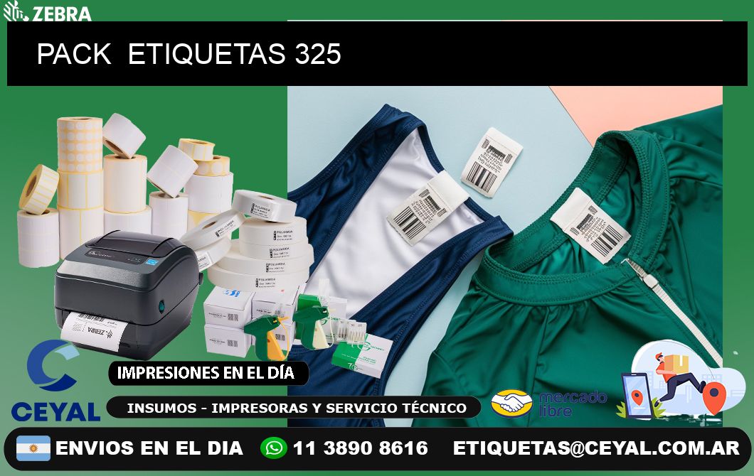 PACK  ETIQUETAS 325