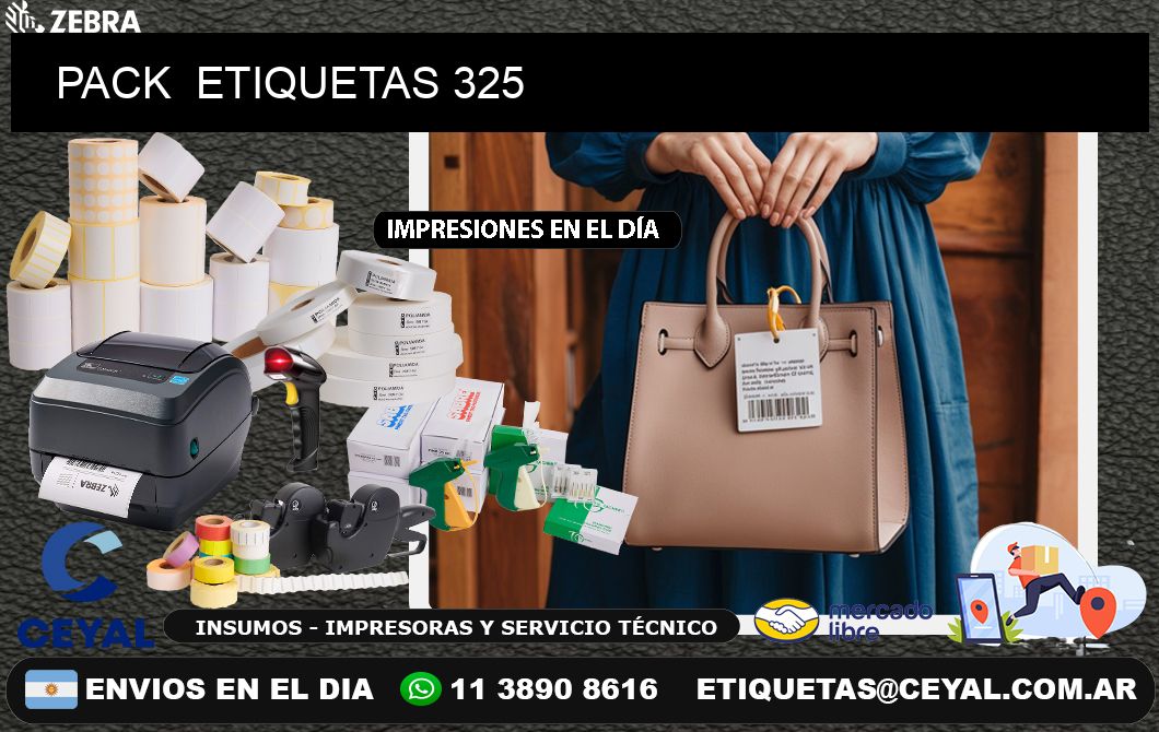 PACK  ETIQUETAS 325