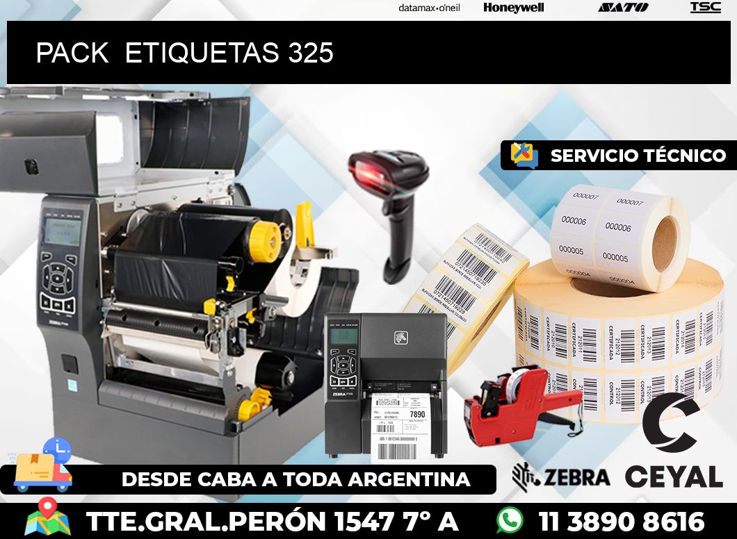 PACK  ETIQUETAS 325