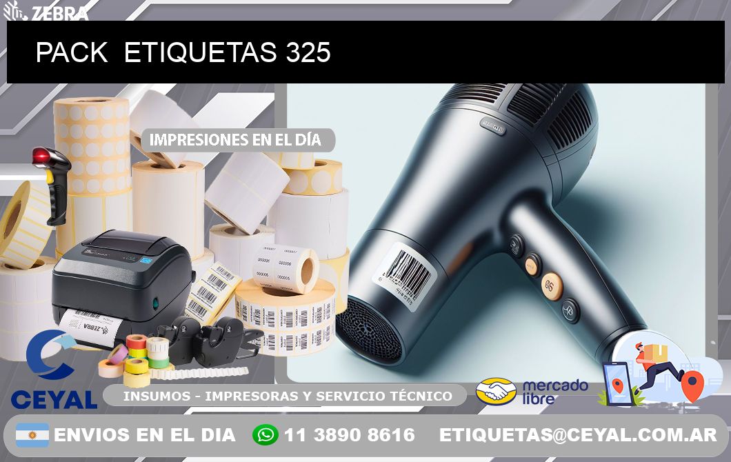 PACK  ETIQUETAS 325