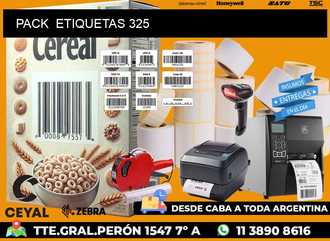PACK  ETIQUETAS 325