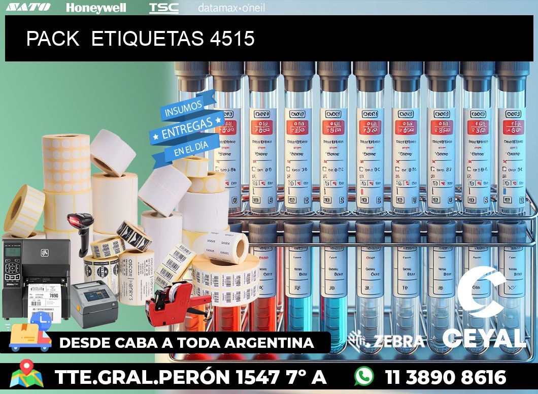 PACK  ETIQUETAS 4515