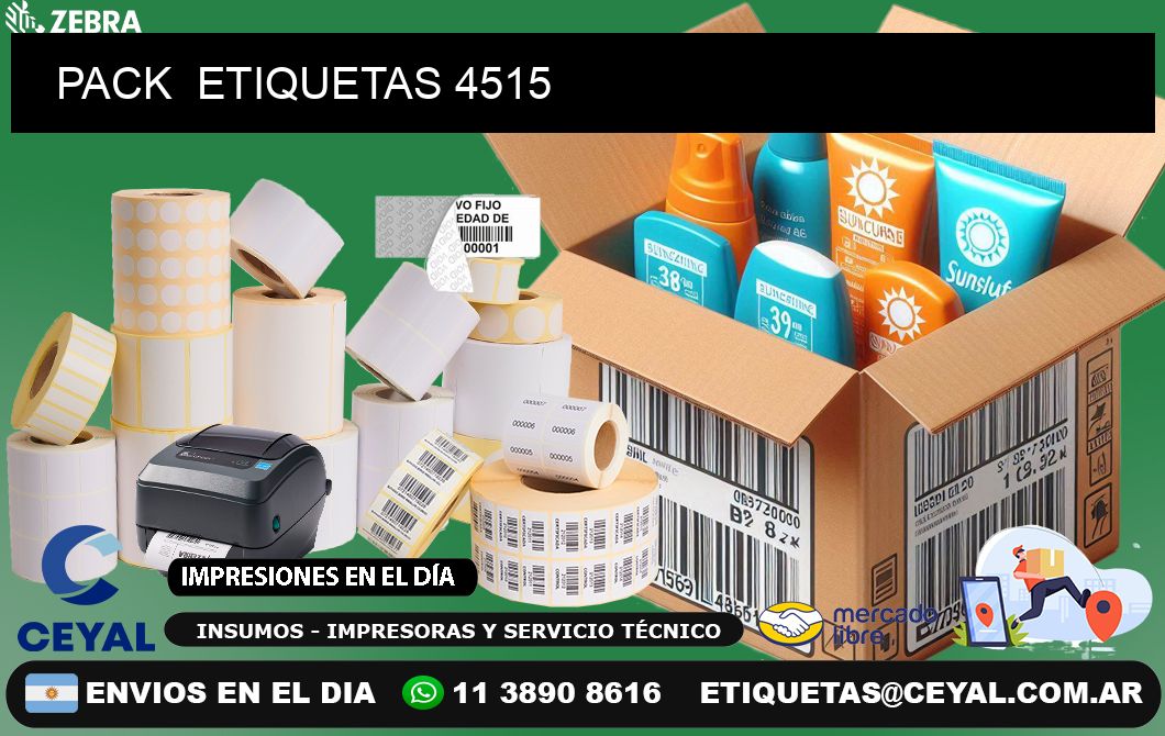 PACK  ETIQUETAS 4515