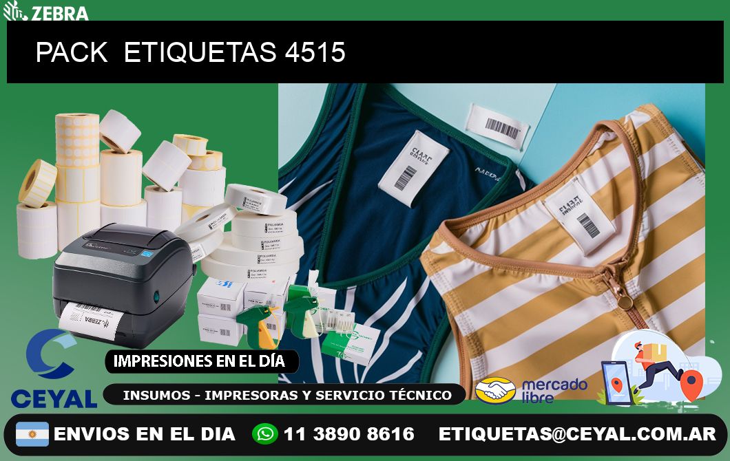 PACK  ETIQUETAS 4515