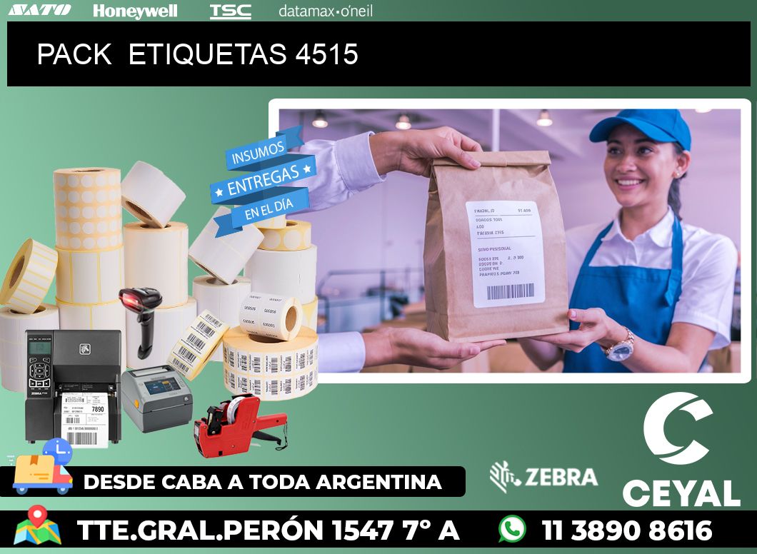 PACK  ETIQUETAS 4515