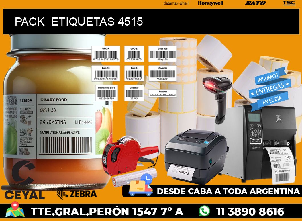 PACK  ETIQUETAS 4515