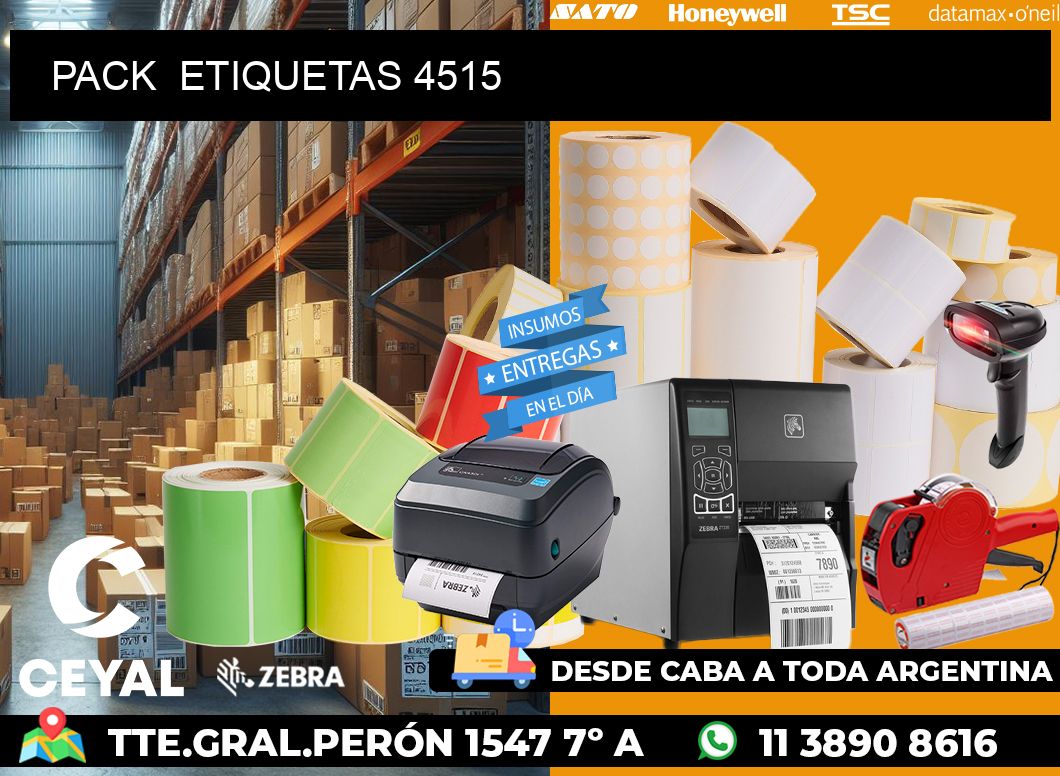 PACK  ETIQUETAS 4515