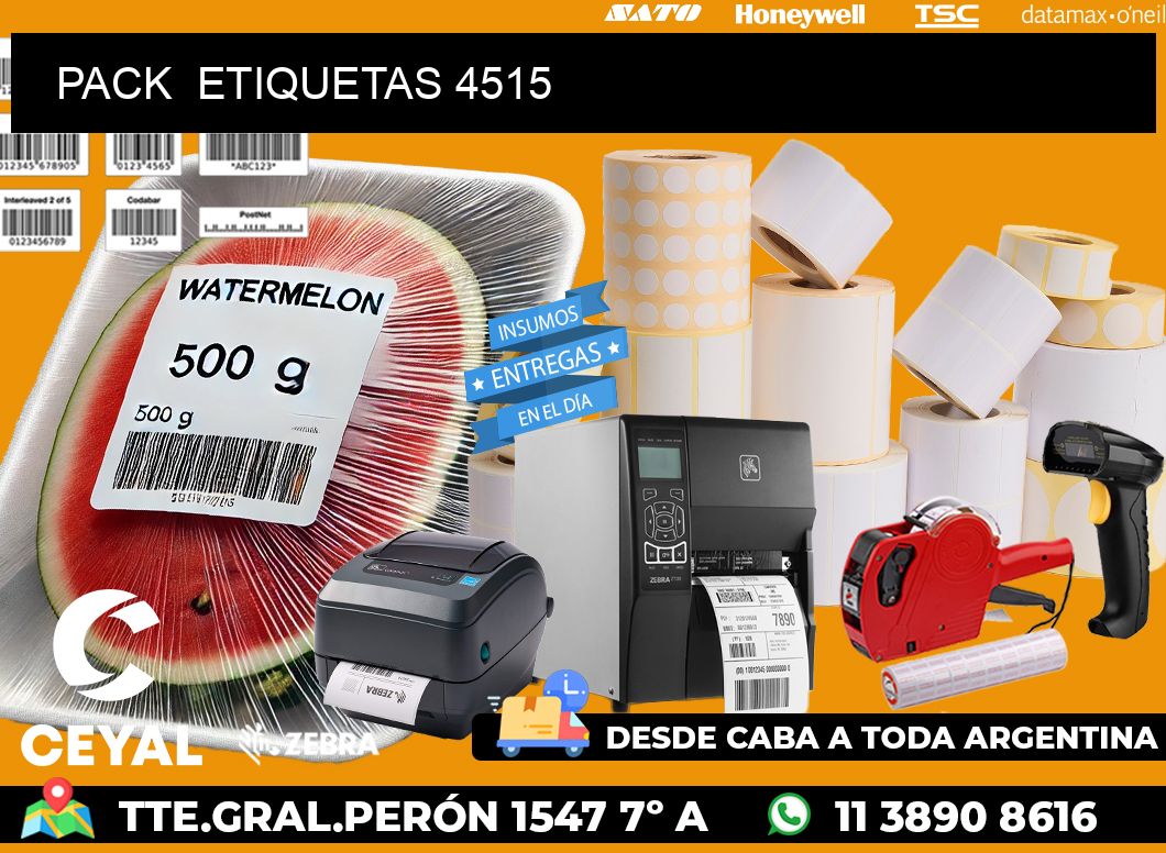 PACK  ETIQUETAS 4515