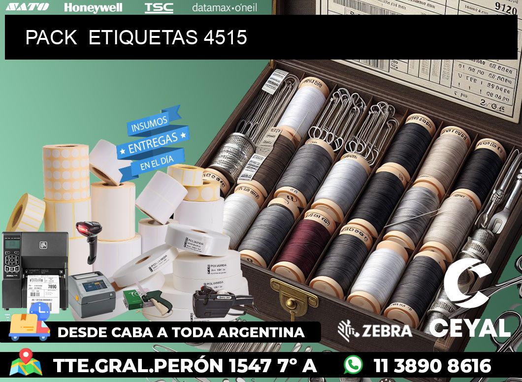 PACK  ETIQUETAS 4515