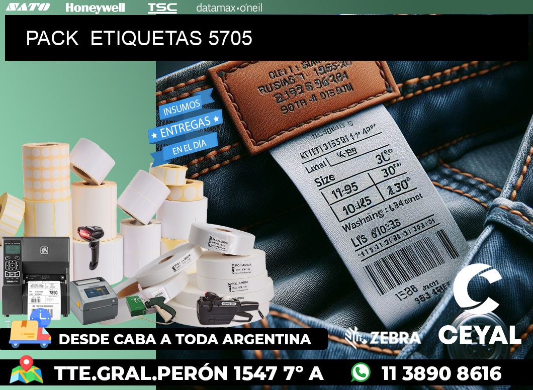 PACK ETIQUETAS 5705