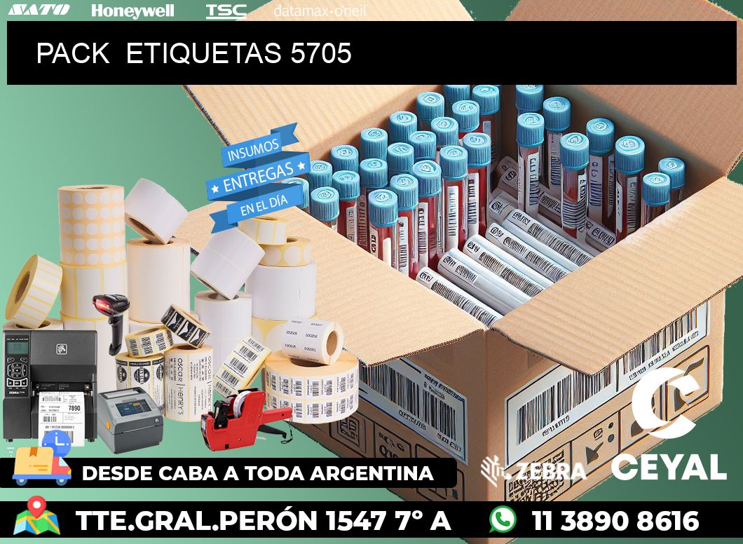 PACK ETIQUETAS 5705