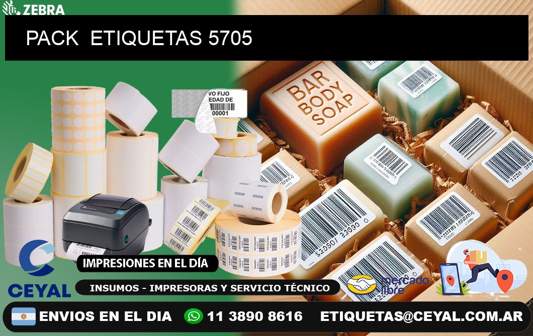 PACK ETIQUETAS 5705