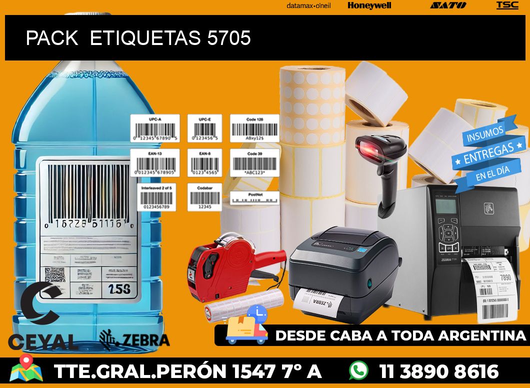 PACK ETIQUETAS 5705