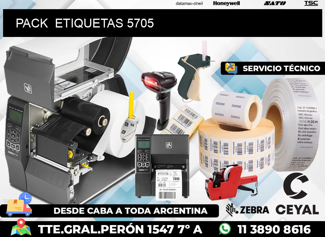 PACK ETIQUETAS 5705