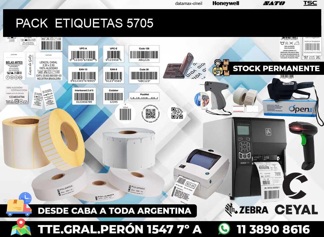 PACK ETIQUETAS 5705