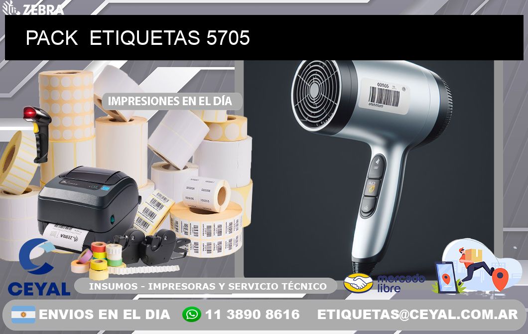 PACK ETIQUETAS 5705