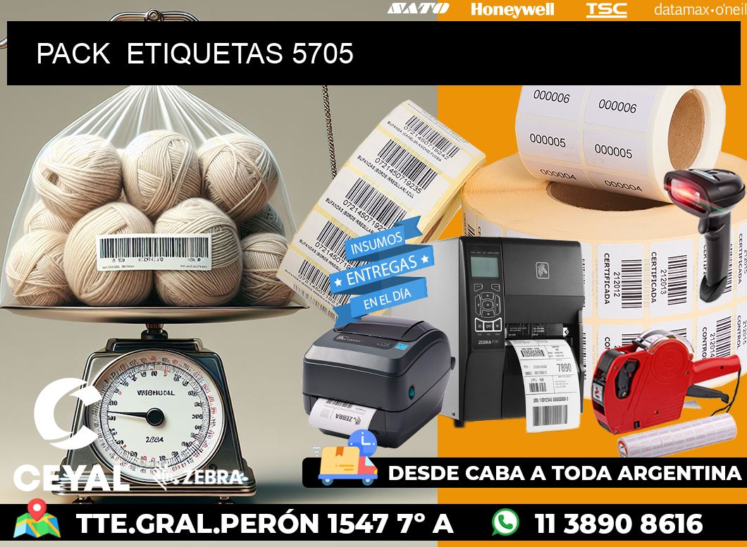 PACK ETIQUETAS 5705