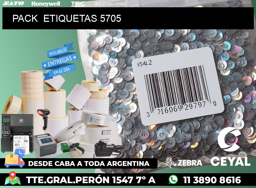 PACK ETIQUETAS 5705