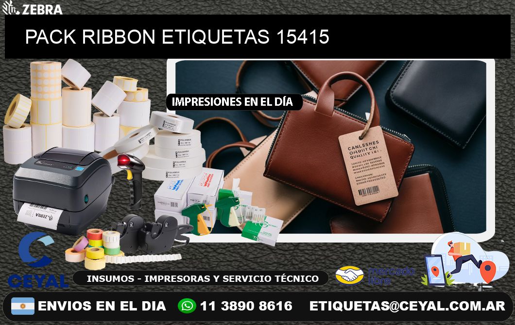 PACK RIBBON ETIQUETAS 15415