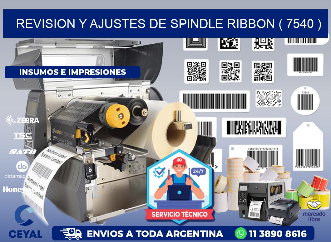 REVISION Y AJUSTES DE SPINDLE RIBBON ( 7540 )