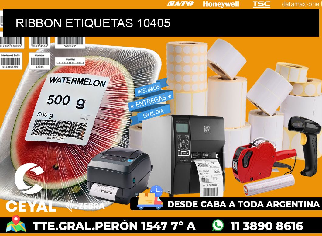 RIBBON ETIQUETAS 10405