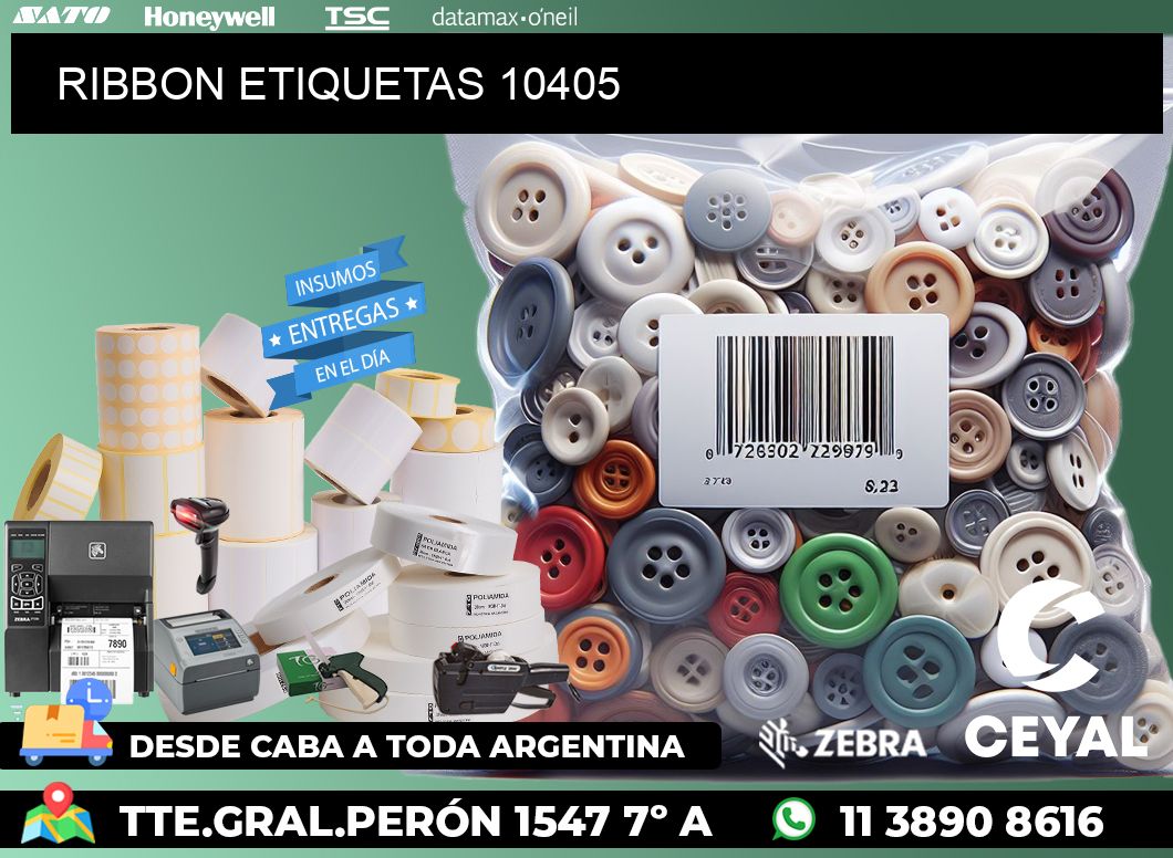 RIBBON ETIQUETAS 10405
