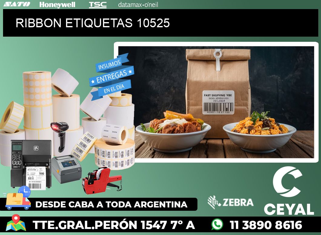 RIBBON ETIQUETAS 10525