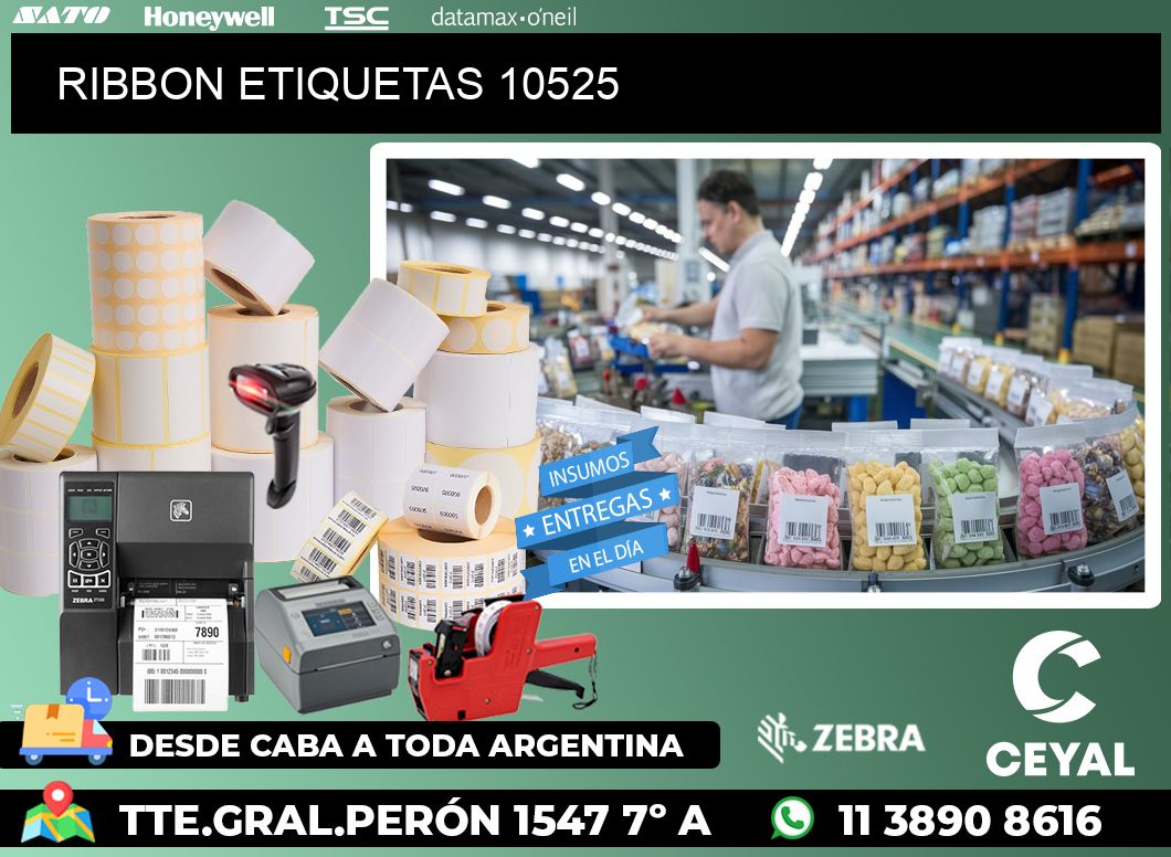RIBBON ETIQUETAS 10525