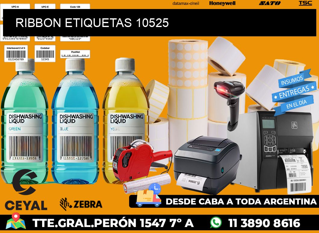 RIBBON ETIQUETAS 10525
