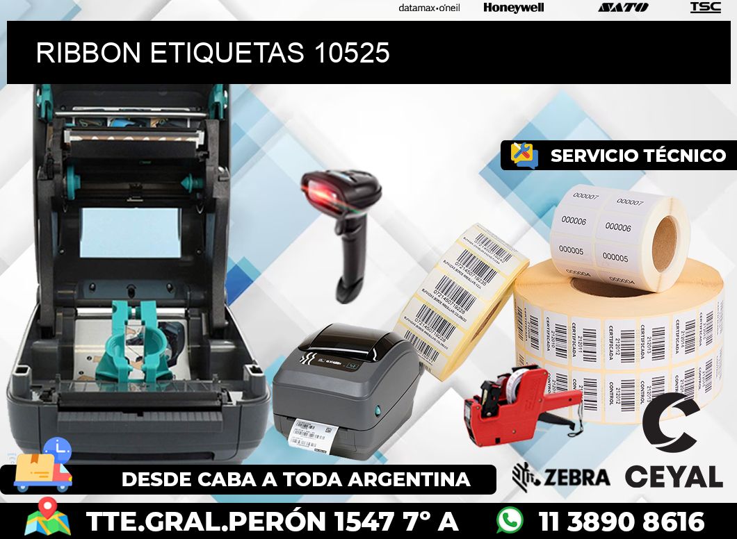 RIBBON ETIQUETAS 10525