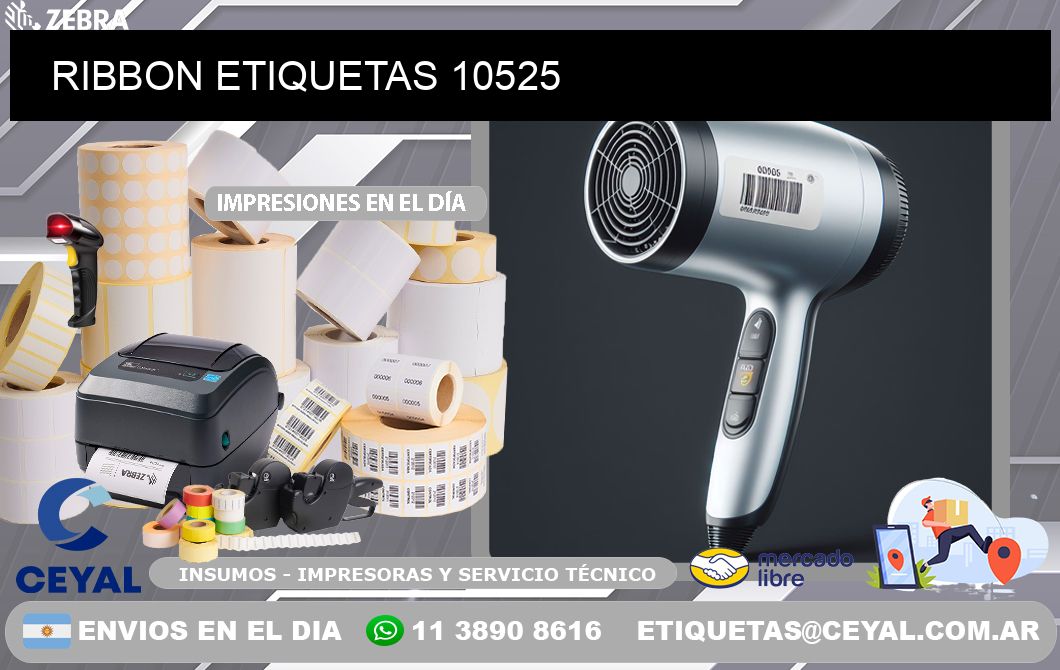 RIBBON ETIQUETAS 10525