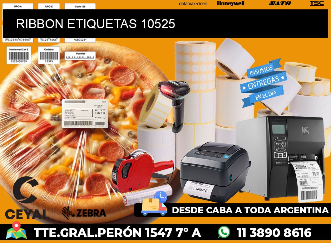 RIBBON ETIQUETAS 10525