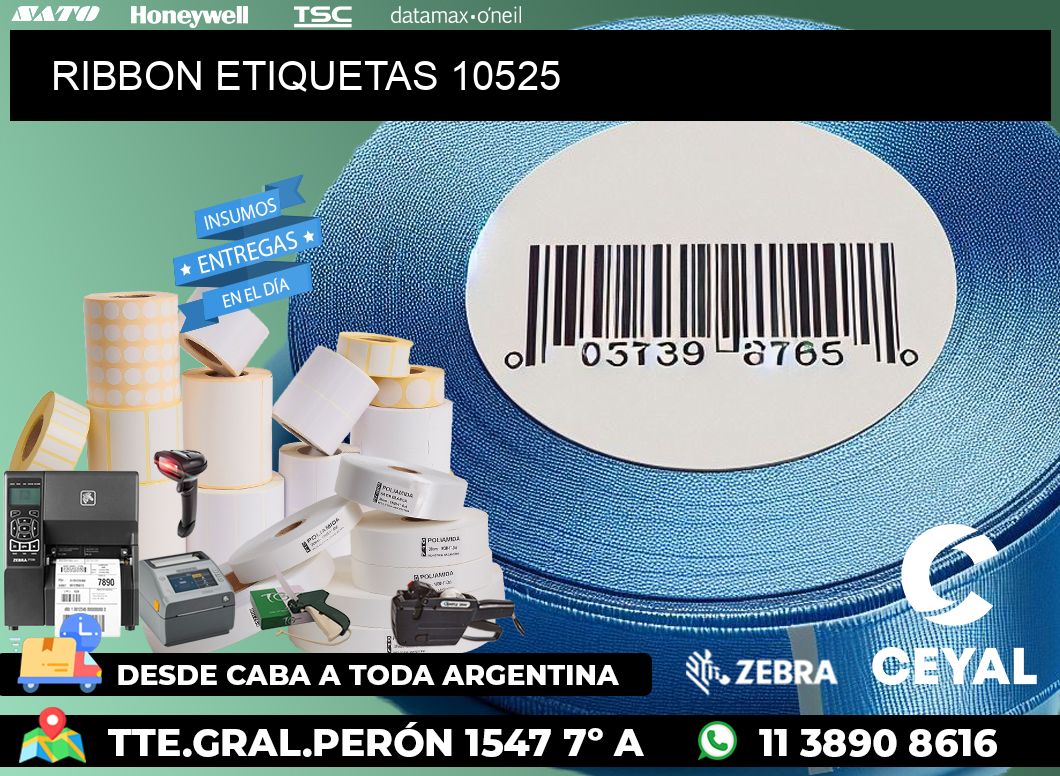 RIBBON ETIQUETAS 10525