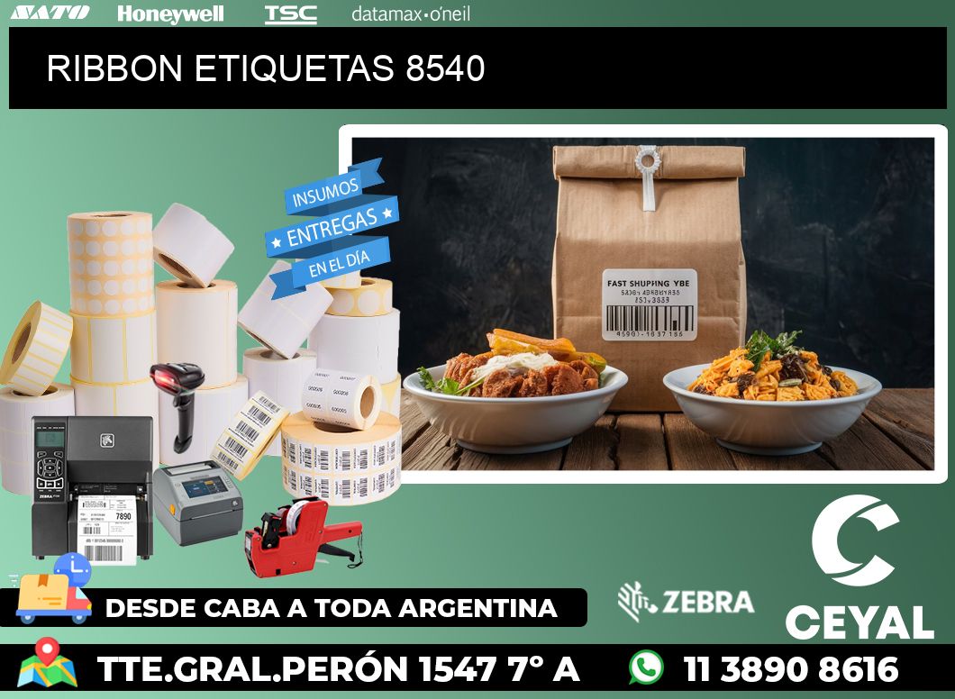 RIBBON ETIQUETAS 8540