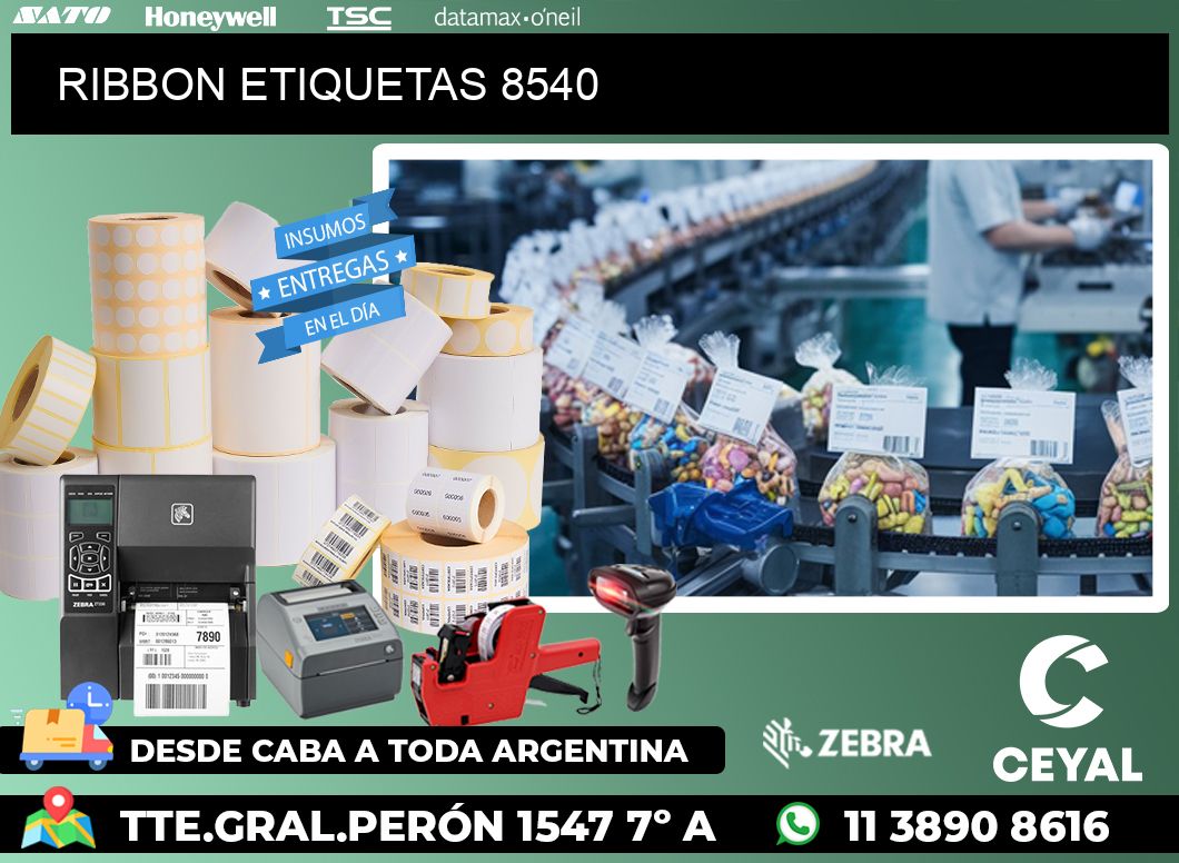 RIBBON ETIQUETAS 8540