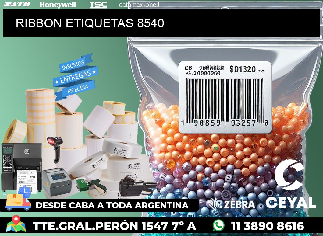 RIBBON ETIQUETAS 8540
