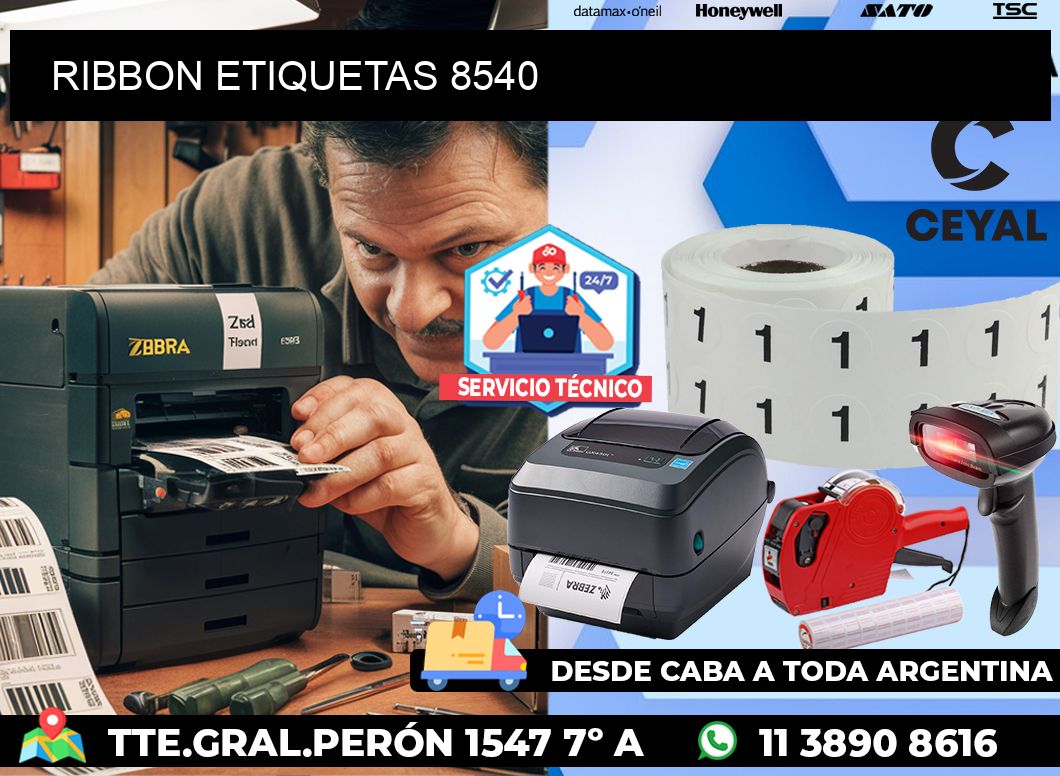 RIBBON ETIQUETAS 8540