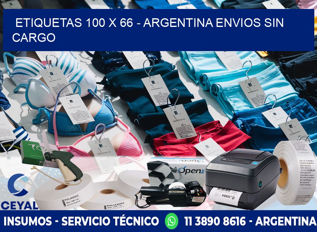 ETIQUETAS 100 x 66 - ARGENTINA ENVIOS SIN CARGO