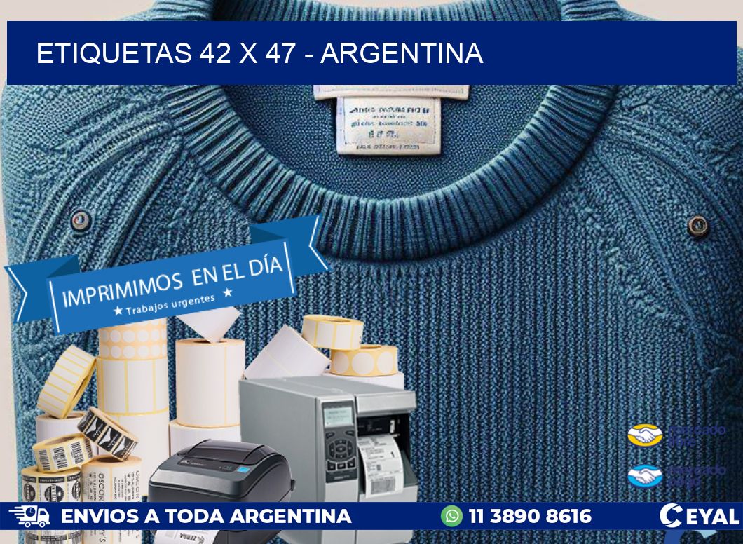 ETIQUETAS 42 x 47 - ARGENTINA