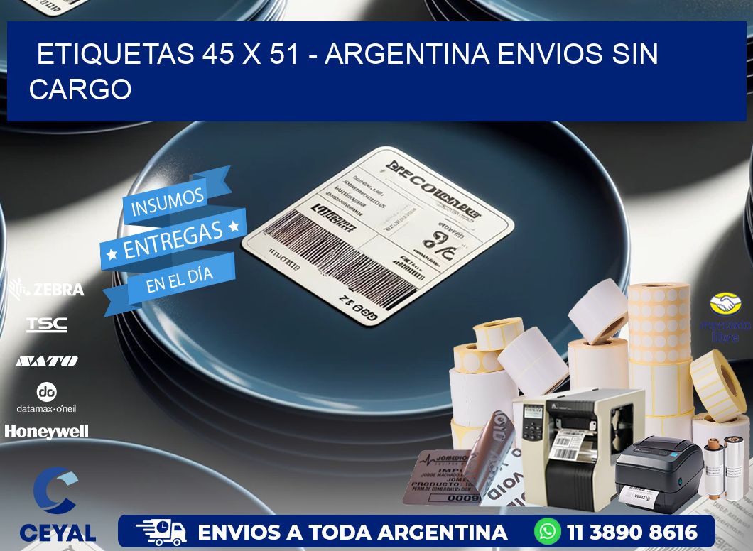 ETIQUETAS 45 x 51 - ARGENTINA ENVIOS SIN CARGO