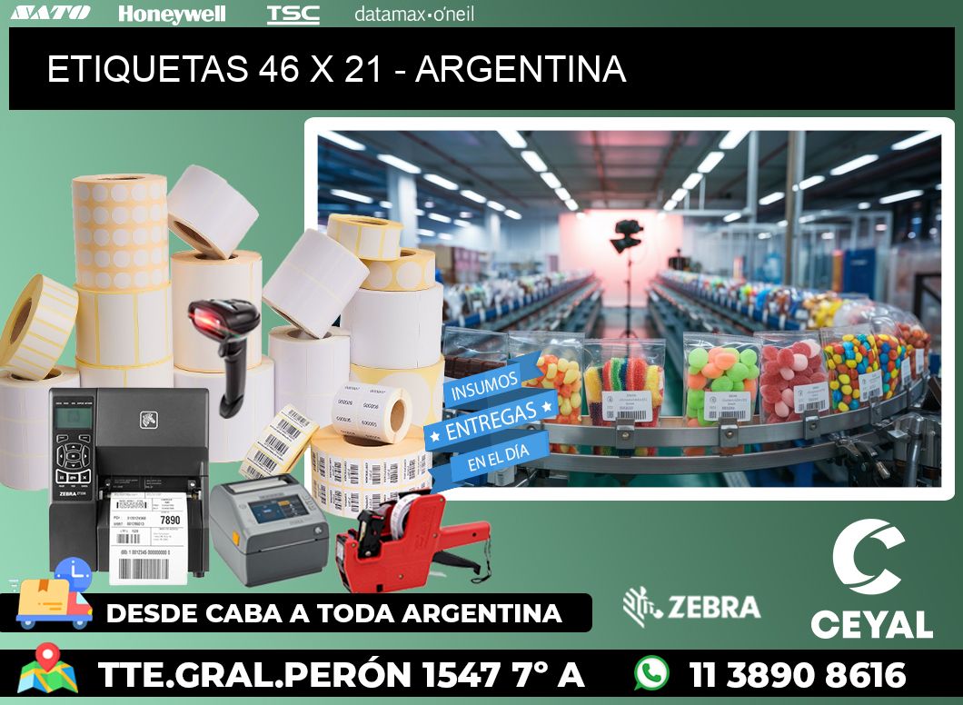 ETIQUETAS 46 x 21 - ARGENTINA