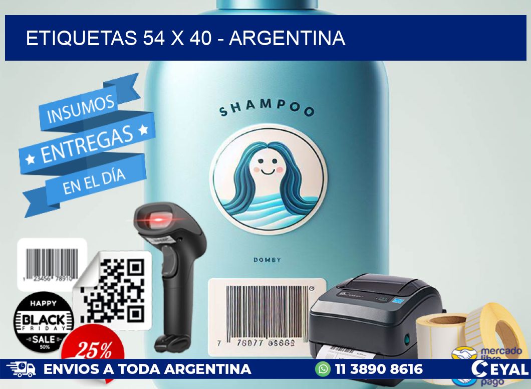ETIQUETAS 54 x 40 - ARGENTINA